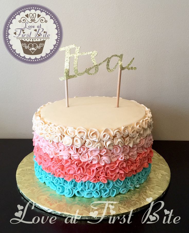 Baby Gender Reveal Cake Baby Gender Reveal Cake