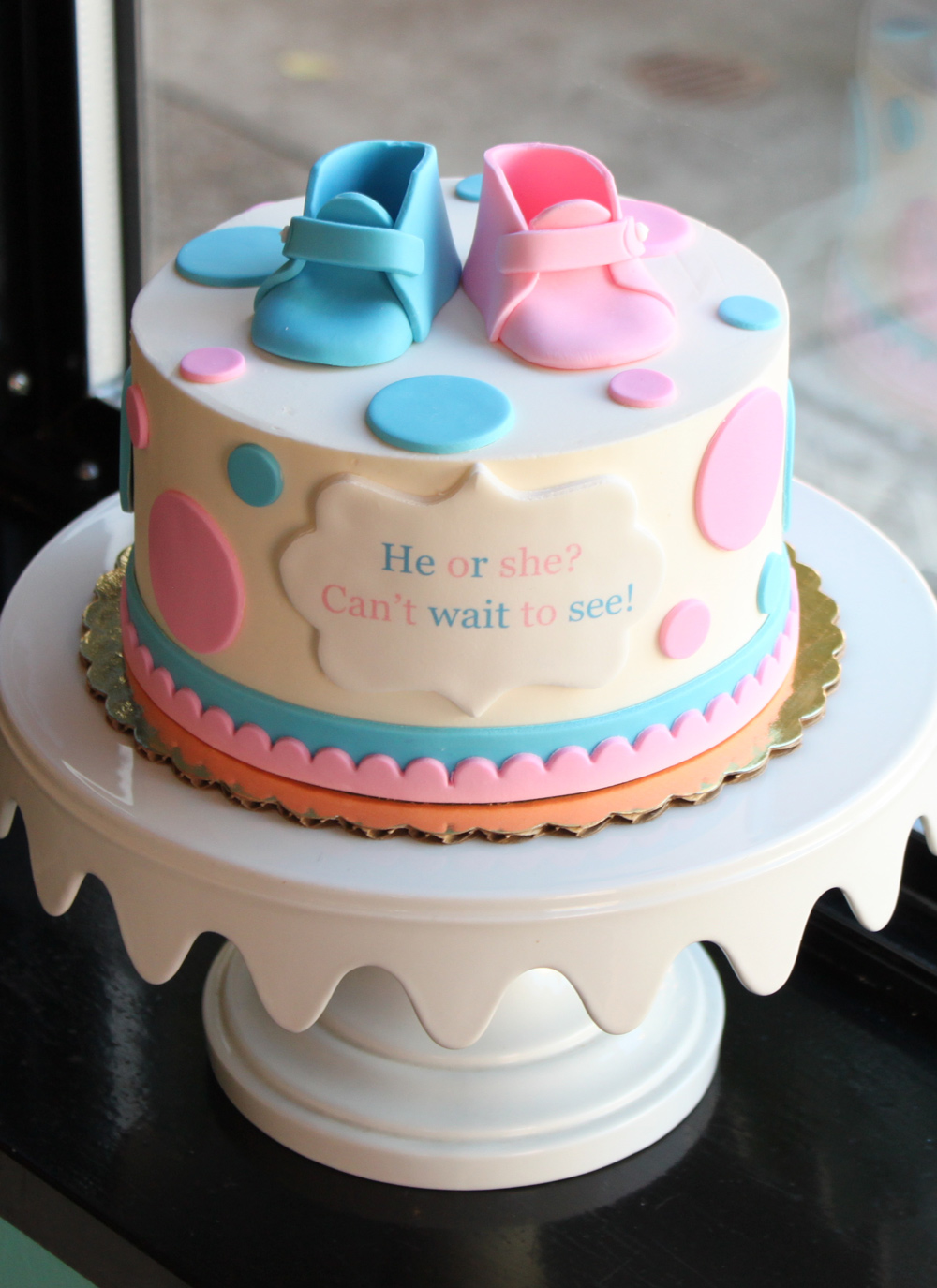 Baby Gender Reveal Cake Baby Gender Reveal Cake