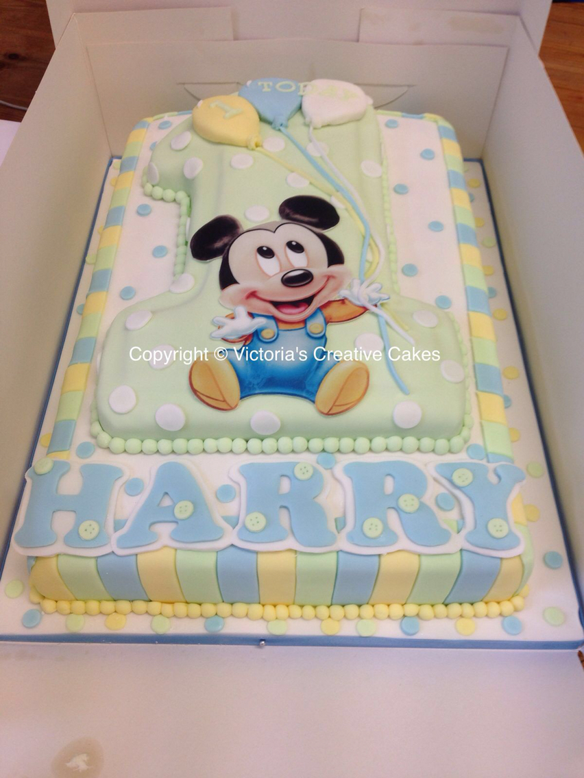 Baby Boy St Birthday Cake Mickey Mouse Baby Boy St Birthday Cake Mickey Mouse