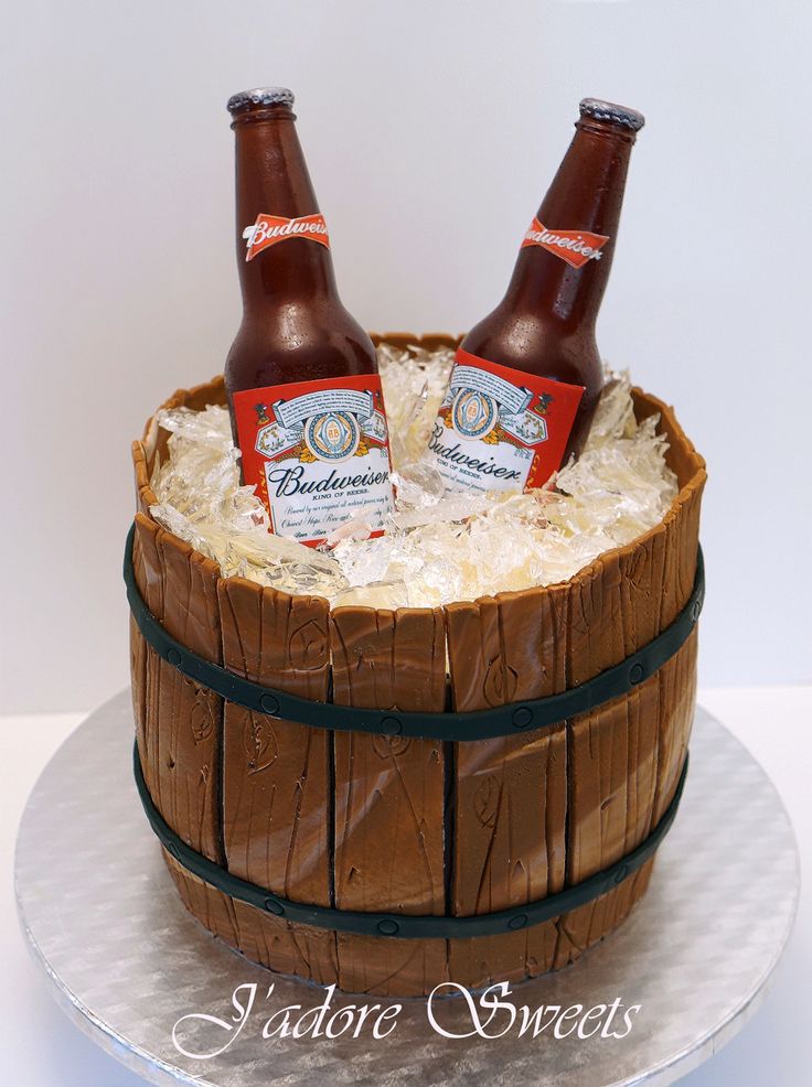 Barrel Beer Bottle Cake Barrel Beer Bottle Cake
