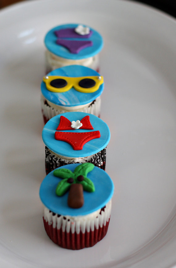 Beach Palm Tree Cupcake Cake Beach Palm Tree Cupcake Cake