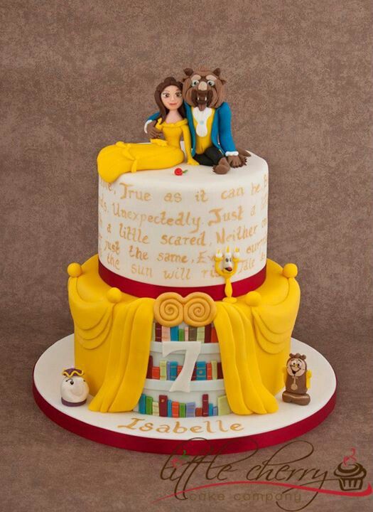 Beauty and Beast Birthday Cake