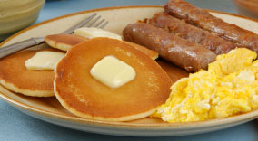 Breakfast Pancakes Eggs Sausage Breakfast Pancakes Eggs Sausage