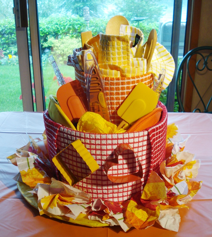 Bridal Shower Towel Cake Gift Idea