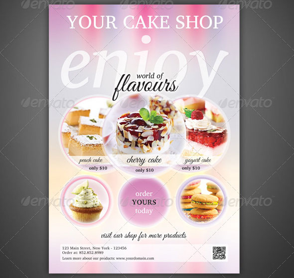 Cake Business Flyer Templates