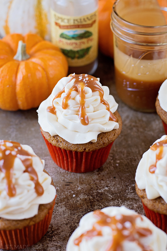 Caramel Pumpkin Spice Cake with Cream Cheese Frosting Caramel Pumpkin Spice Cake with Cream Cheese Frosting