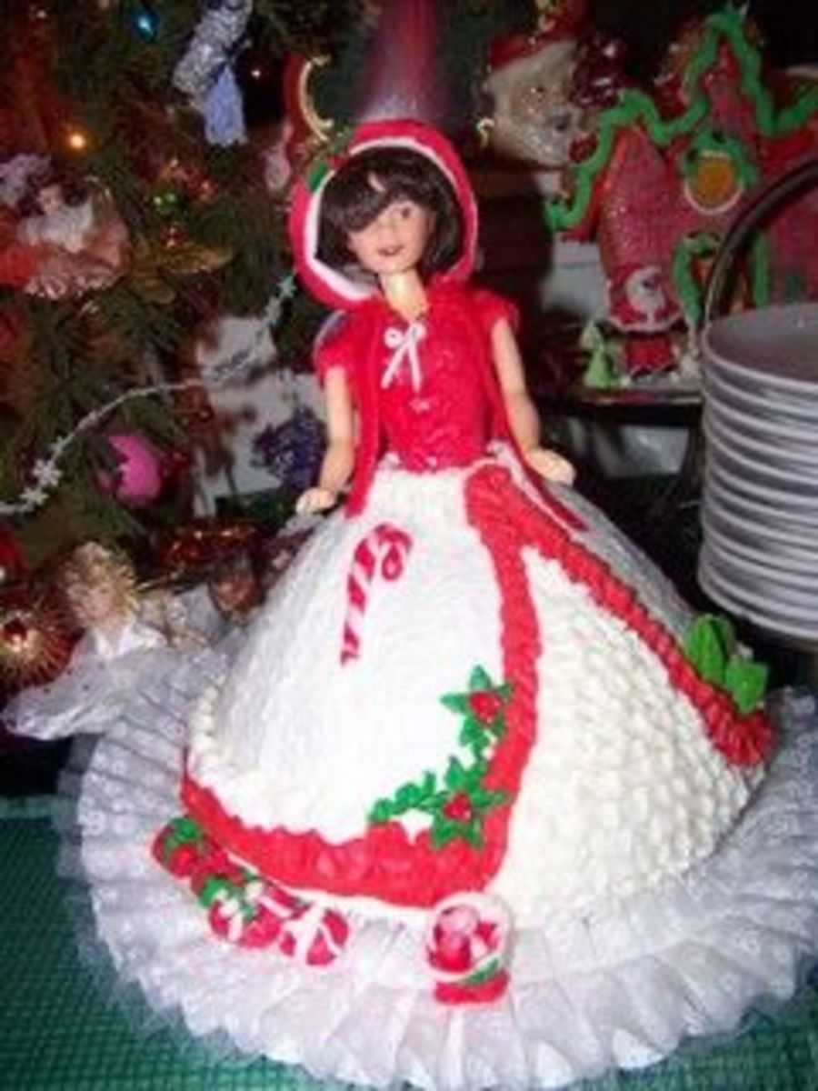 Christmas Doll Cake Christmas Doll Cake