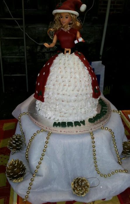 Christmas Doll Cake Christmas Doll Cake