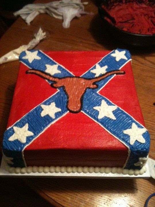 Confederate Flag Birthday Cake.