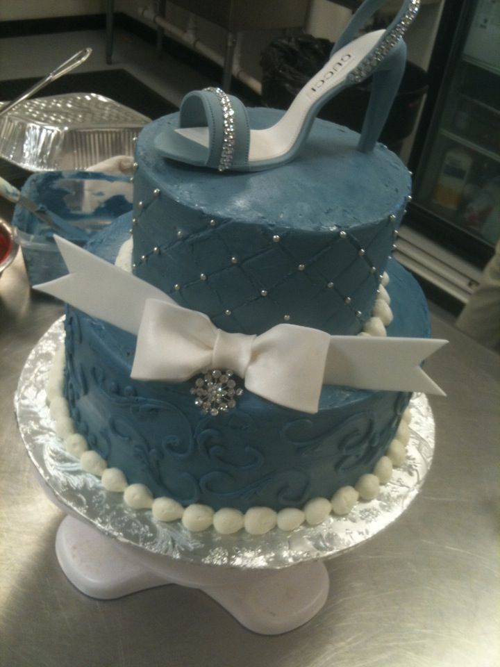 Denim and Diamonds Cake