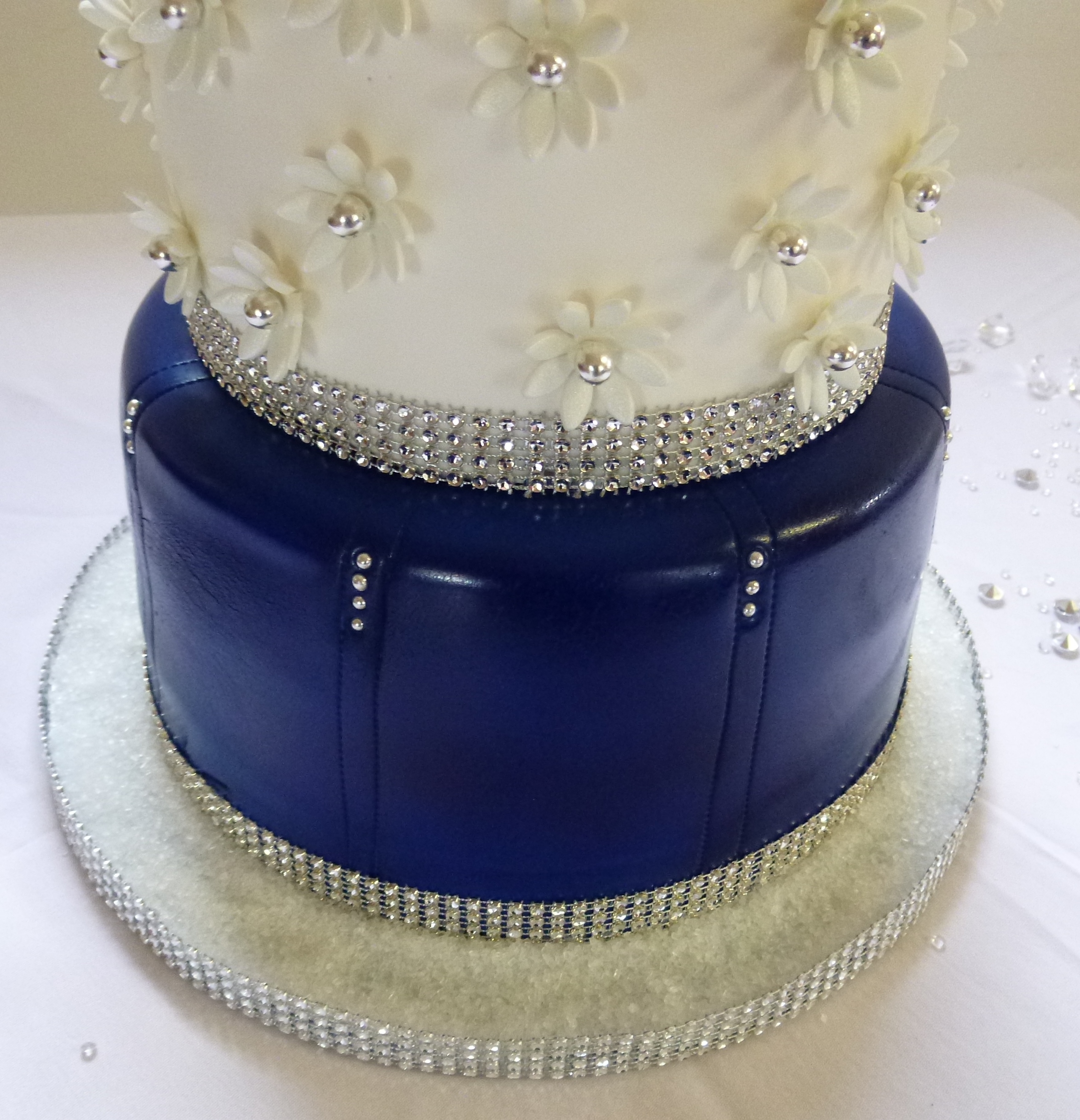 Denim and Diamonds Cake