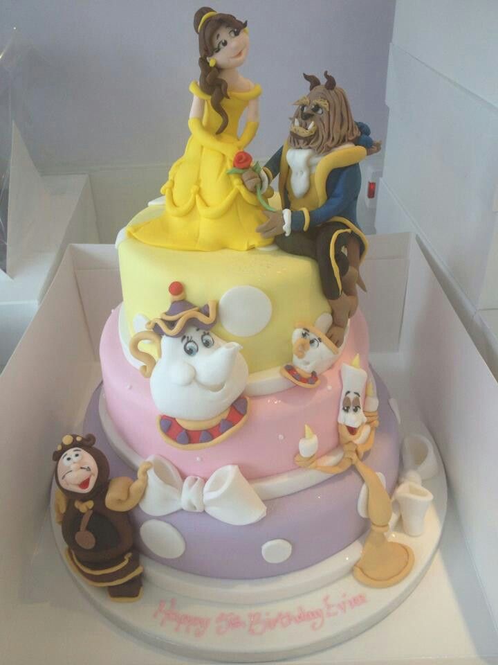 Disney Beauty and the Beast Cake