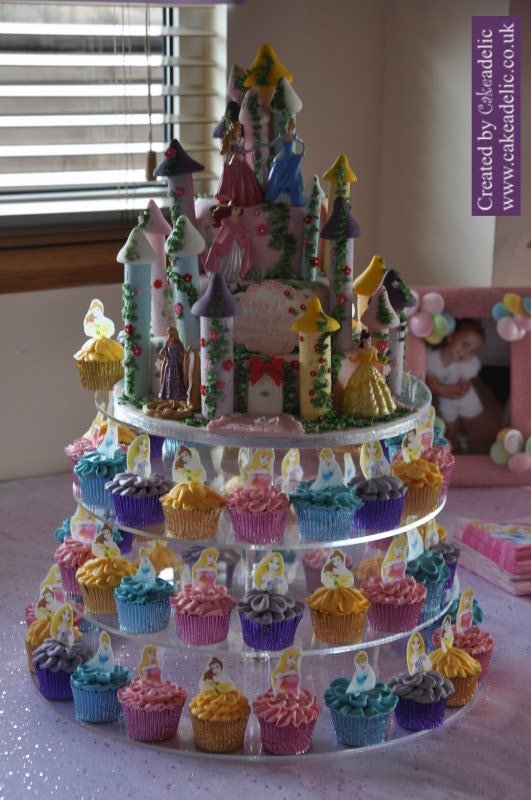 Disney Princess Castle Birthday Cake