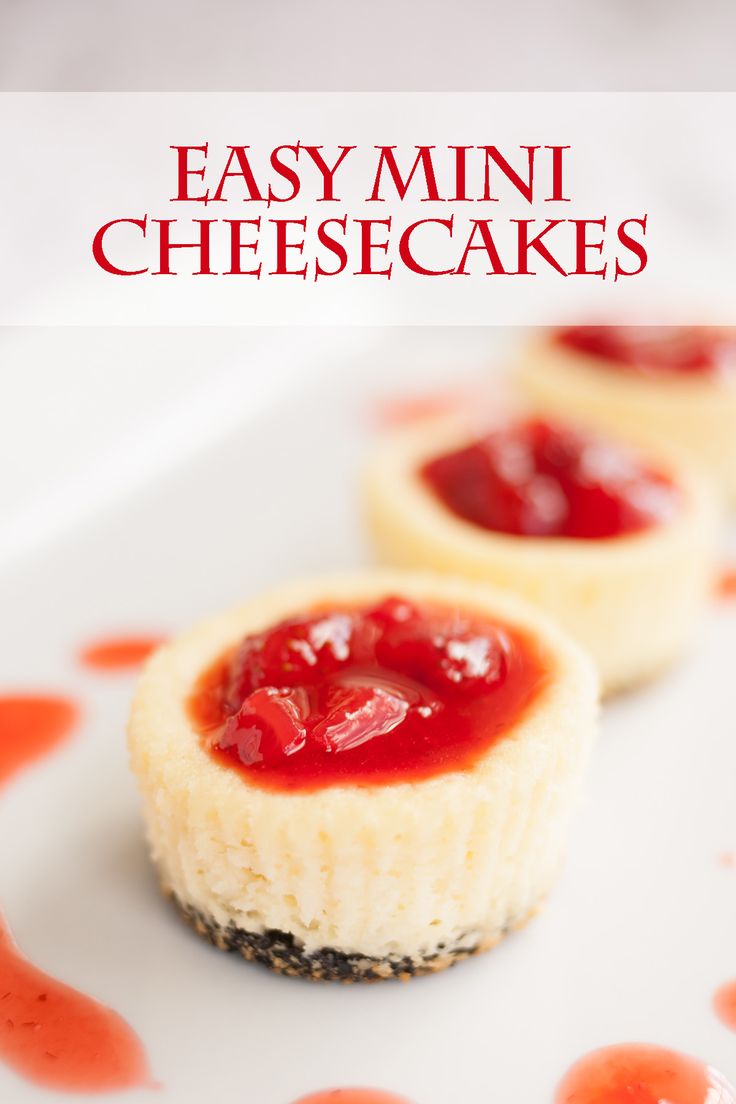 Easy Mini Cheesecake Recipe Easy Mini Cheesecake Recipe