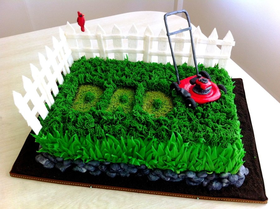 Father's Day Lawn Mower Cake