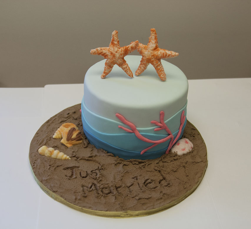 Fondant Beach Cake Fondant Beach Cake