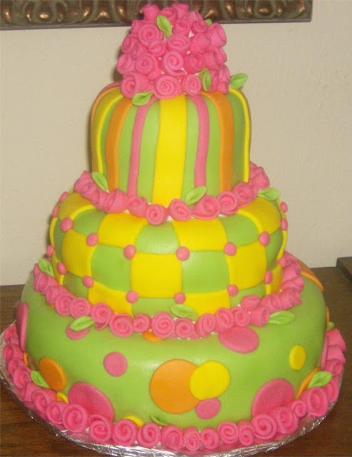 Fondant Birthday Cake Fondant Birthday Cake
