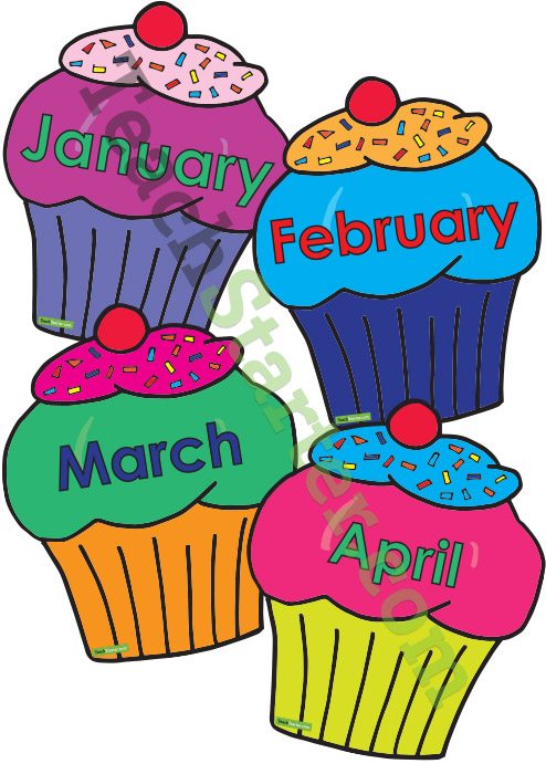 11 Birthday Month Cupcakes With Printable Photo Free Printable