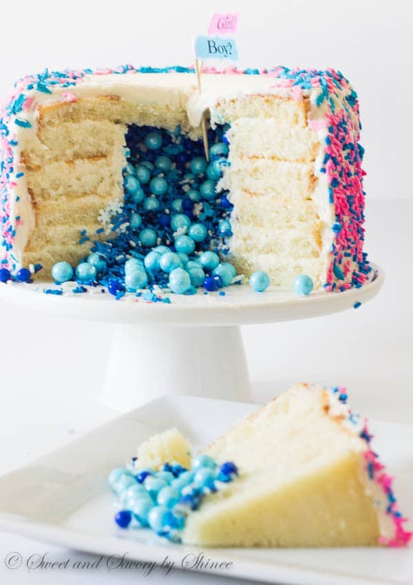 Gender Reveal Cake Gender Reveal Cake