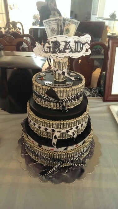 Graduation Money Cake