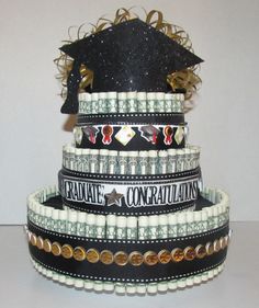 Graduation Money Cake