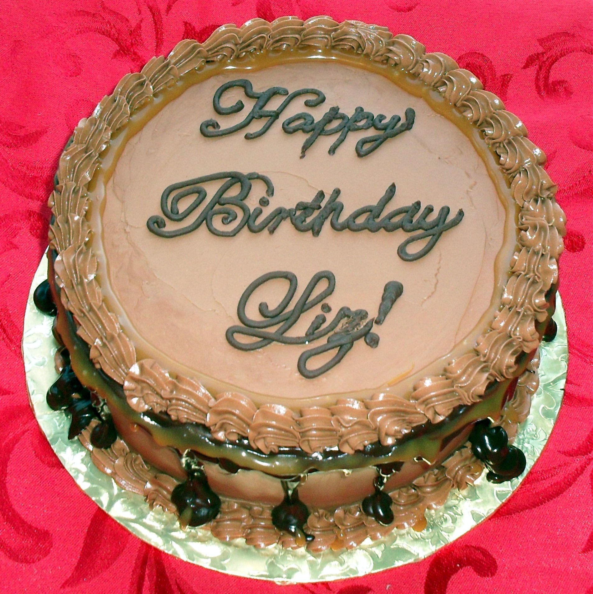 Happy Birthday Liz Cake.