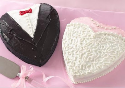 Heart Shaped Bridal Shower Cake