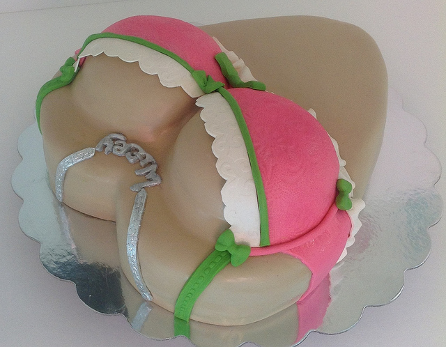 Heart Shaped Bridal Shower Cake