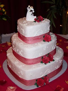 Heart Shaped Wedding Cake Tier