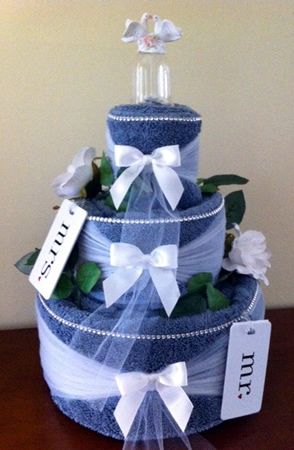 How to Make Wedding Shower Towel Cake