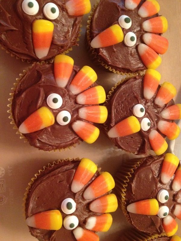 Kids Dessert Thanksgiving Cupcakes