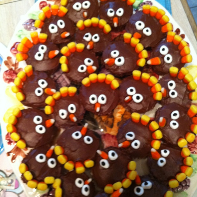Mini Turkey Cupcakes Mini Turkey Cupcakes