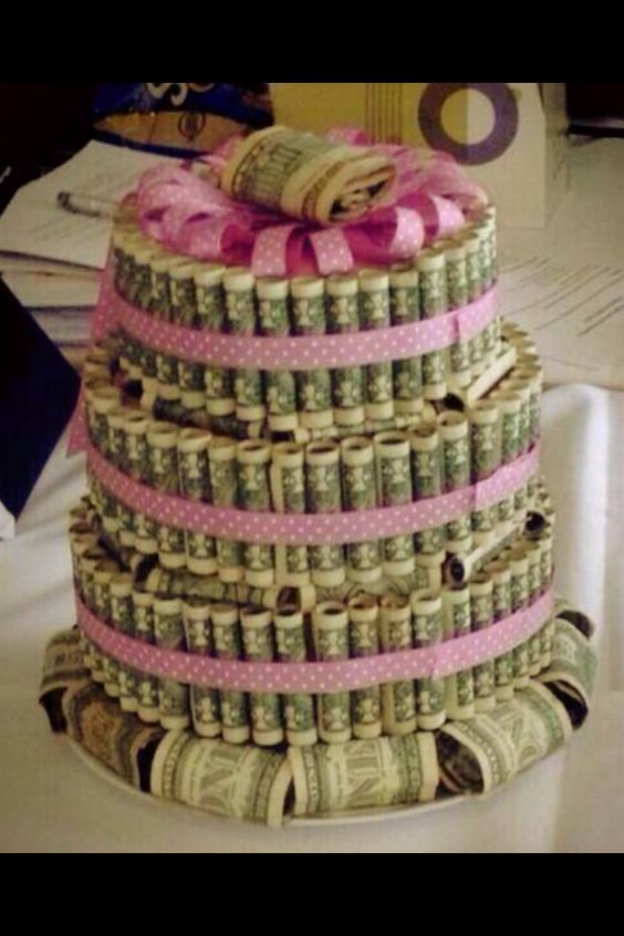 Money Birthday Cake