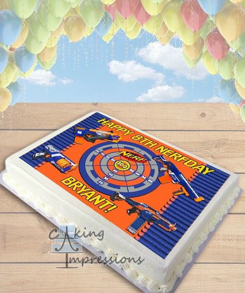 Nerf Gun Cake Ideas Sheet Nerf Gun Cake Ideas Sheet