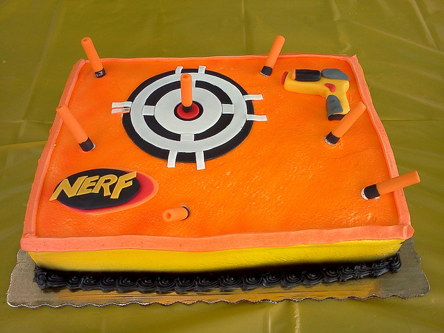 Nerf Gun Cake Nerf Gun Cake
