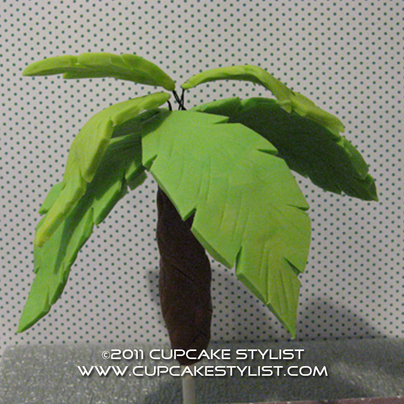 Palm Tree Fondant Cake Topper Palm Tree Fondant Cake Topper