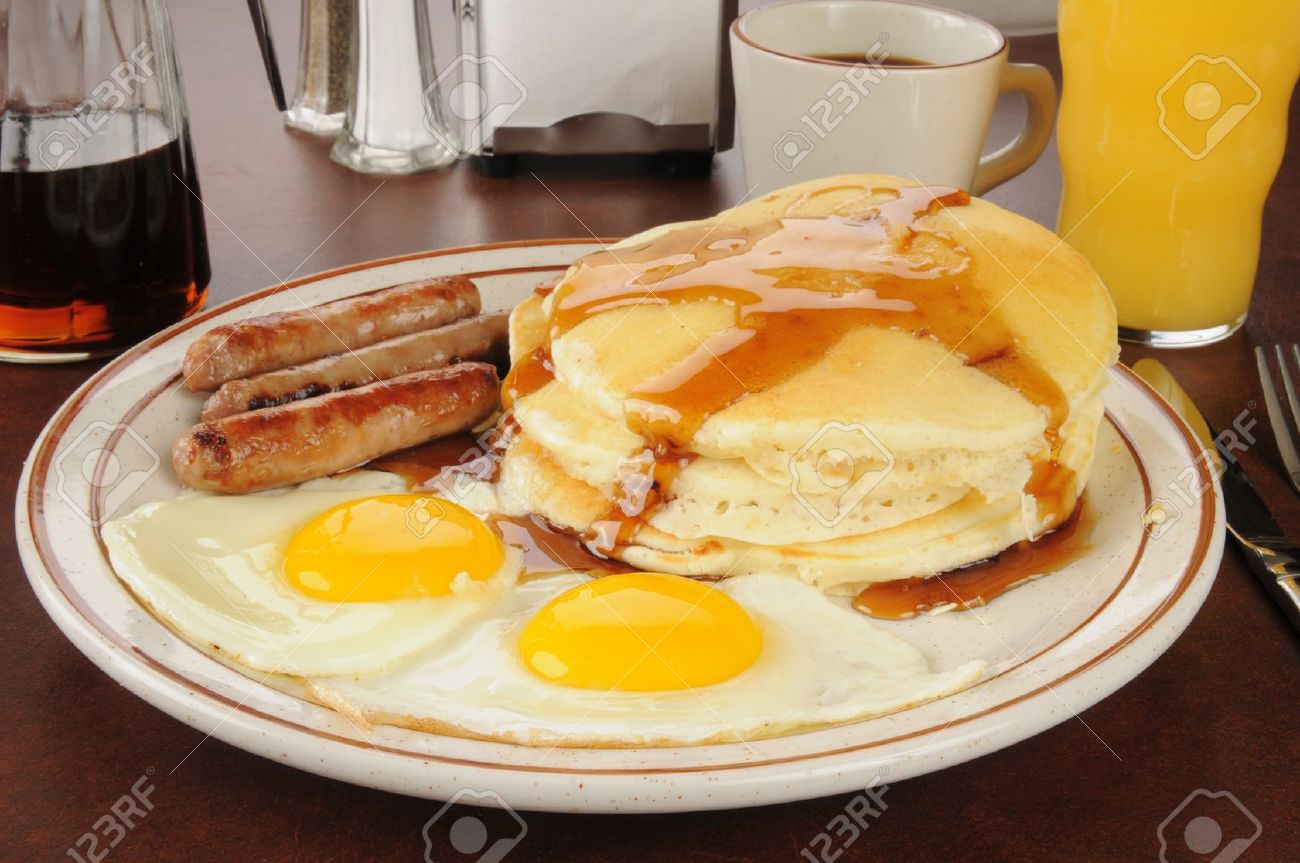 Pancake Sausage and Eggs Breakfast Pancake Sausage and Eggs Breakfast