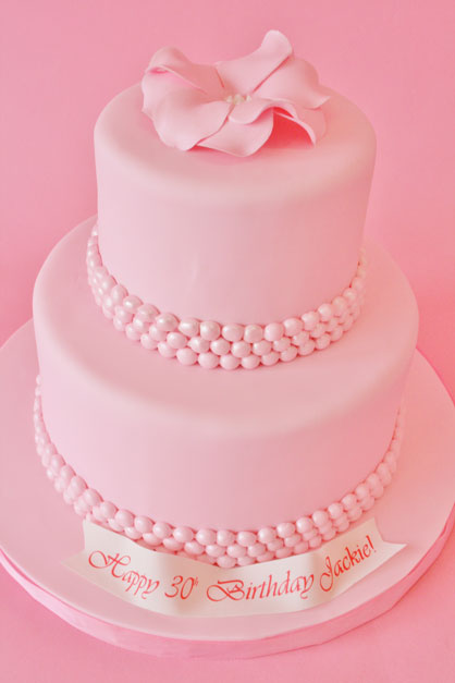 Pink Pearls Bridal Shower Cake Design Pink Pearls Bridal Shower Cake Design