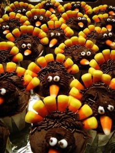 Thanksgiving Turkey Cupcakes