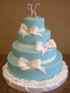 Tiffany Blue Wedding Cake