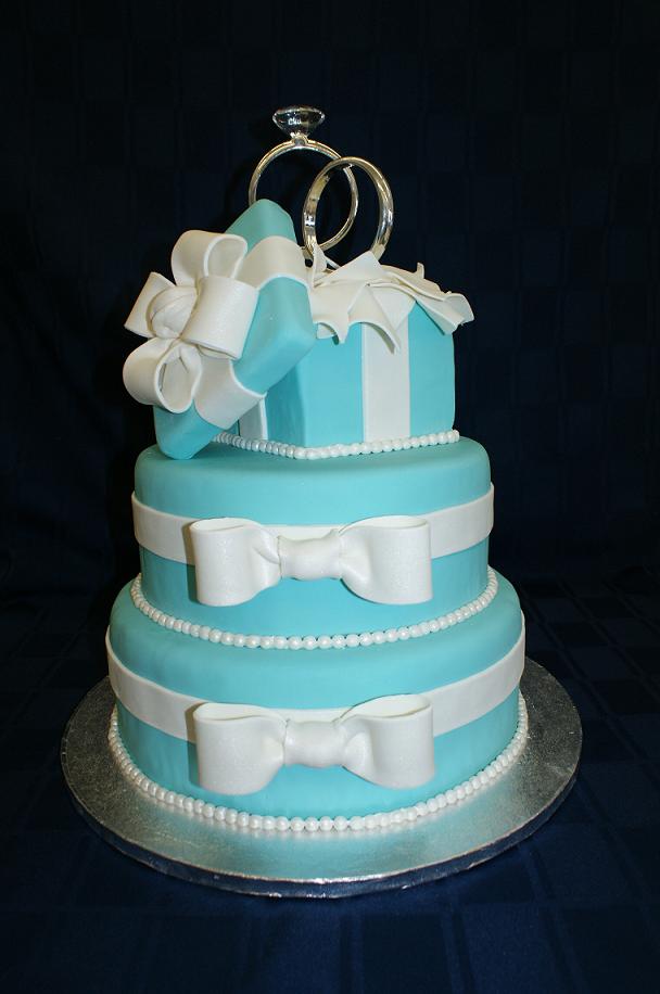 Tiffany Blue Wedding Cake