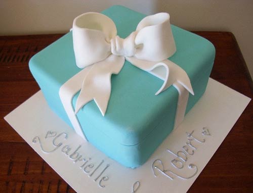 Tiffany Box Wedding Cake