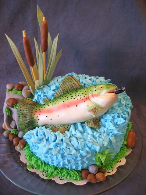 Trout Birthday Cake