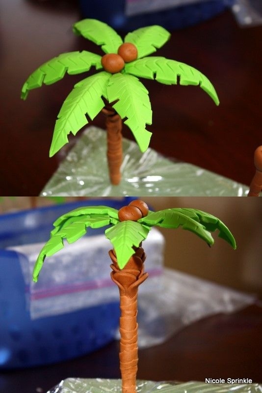 Tutorial Fondant Palm Trees Tutorial Fondant Palm Trees
