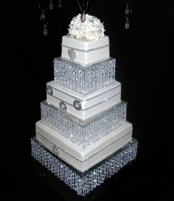 Wedding Cake with Diamonds