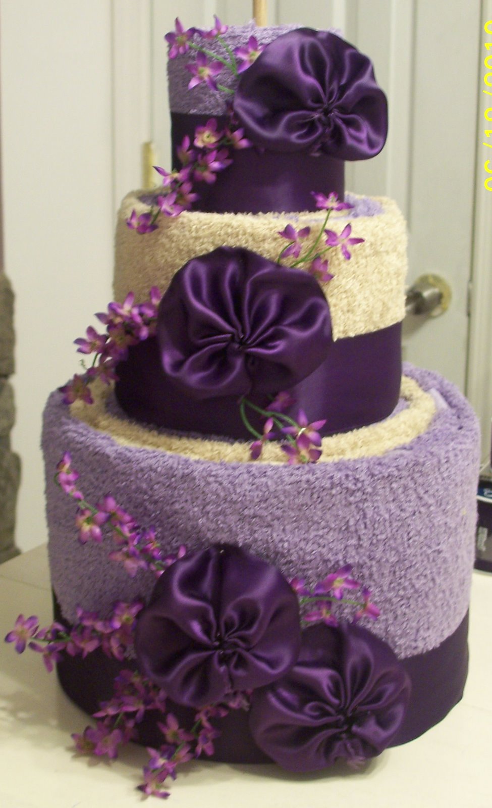 13 Photos of Homemade Bridal Shower Towel Cakes