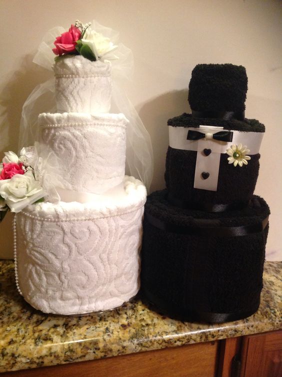 Wedding Shower Towel Cake Ideas