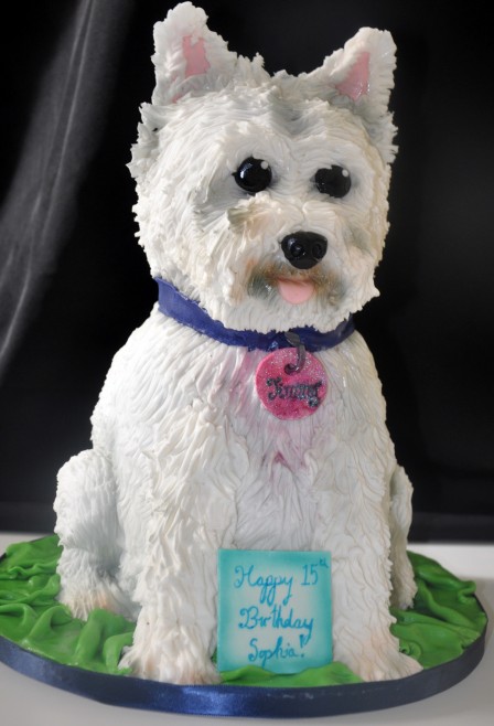 Westie Dog Birthday Cake Westie Dog Birthday Cake