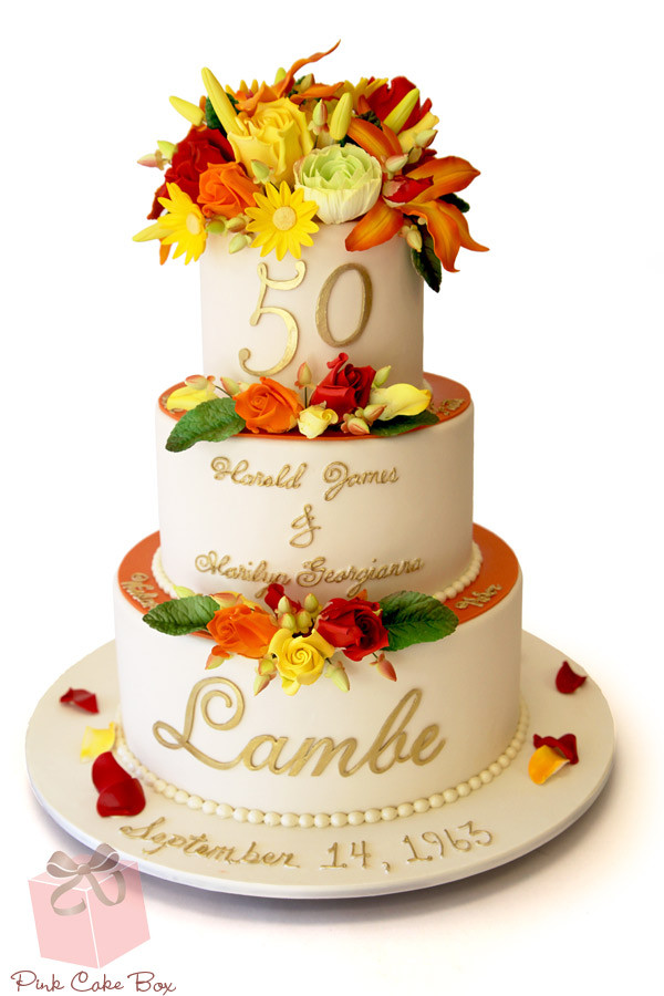 50th Wedding Anniversary Cake 50th Wedding Anniversary Cake