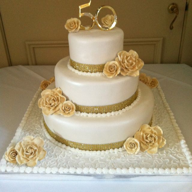 50th Wedding Anniversary Cake